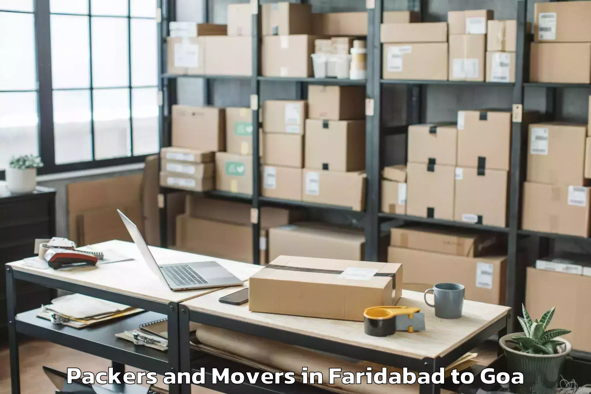 Faridabad to Saligao Packers And Movers